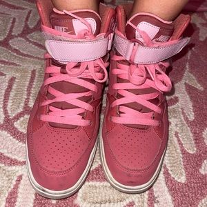 Pink Nike sneakers